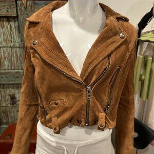 Brown leather Suede Jacket / LIKE NEW!